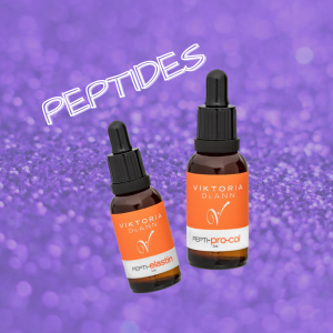 Two bottles of peptides